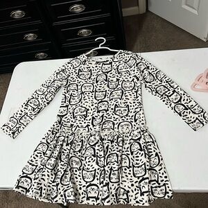 Tucker & Tate Black & White Cat Dress